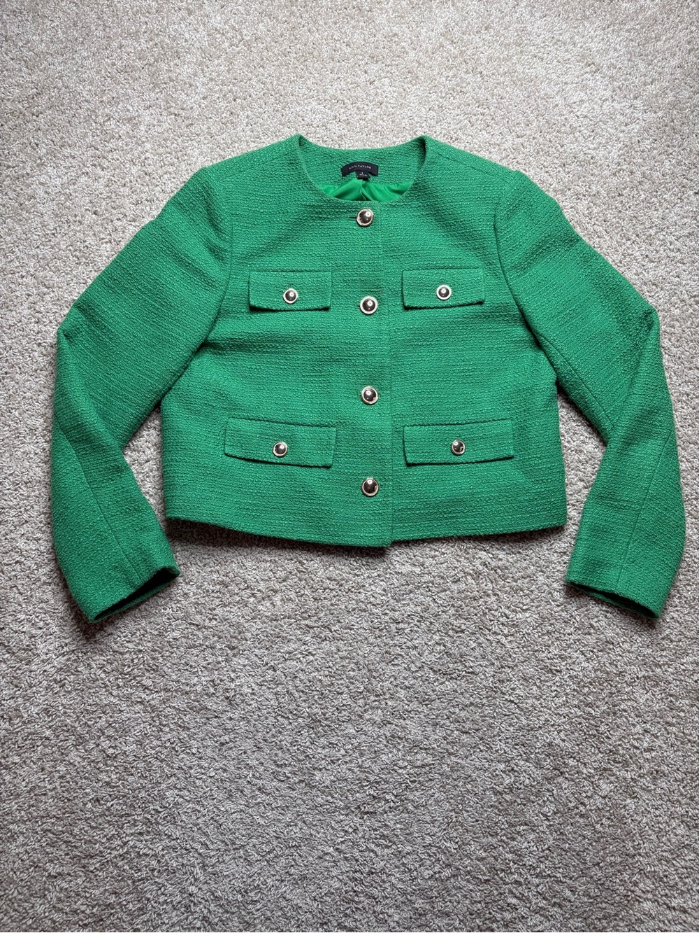 Ann Taylor Tweed Cropped Jacket
